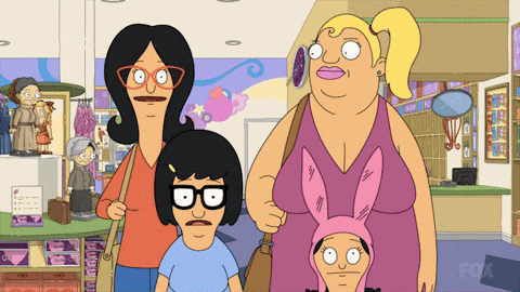 Bob's Burgers Thanksgiving Belcher Family Go On Shopping GIF