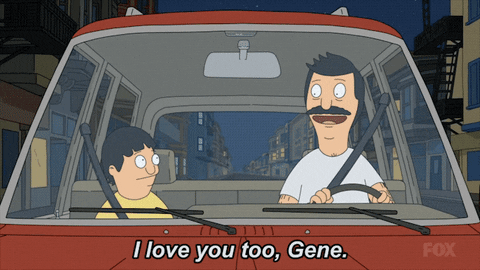 Bob's Burgers Thanksgiving Bob And Gene In Car GIF