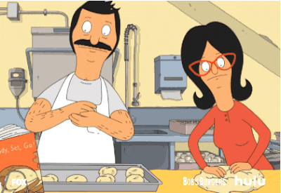 Bob's Burgers Thanksgiving Bob And Tina Kneading Buns GIF