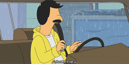 Bob's Burgers Thanksgiving Bob Belcher Buckle It Up GIF