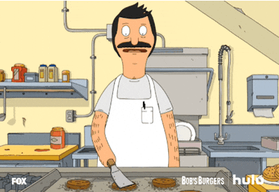 Bob's Burgers Thanksgiving Bob Belcher Cooking Patties GIF