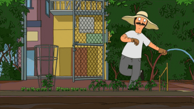 Bob's Burgers Thanksgiving Bob Belcher Playing Water GIF