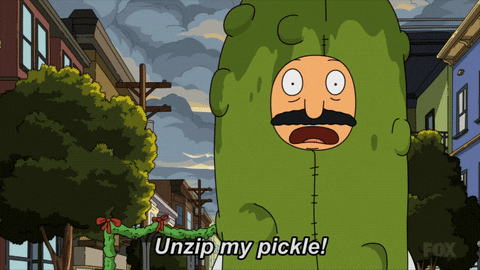 Bob's Burgers Thanksgiving Bob Belcher Unzip My Pickle GIF