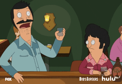 Bob's Burgers Thanksgiving Bob Threw Up Beer GIF