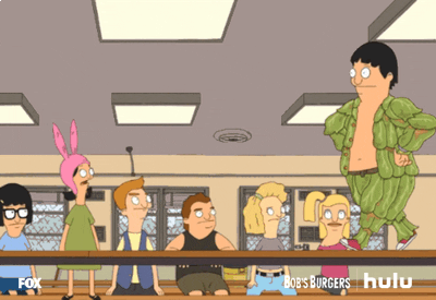 Bob's Burgers Thanksgiving Gene Belcher Dancing In Stick GIF