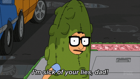 Bob's Burgers Thanksgiving Louise Belcher Sick Of Lies GIF