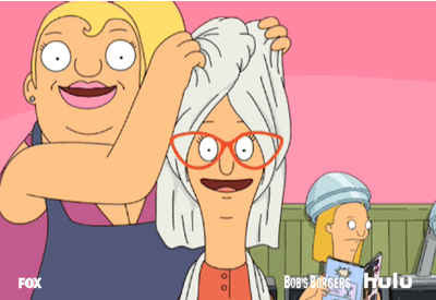 Bob's Burgers Thanksgiving Tina Belcher After Salon GIF