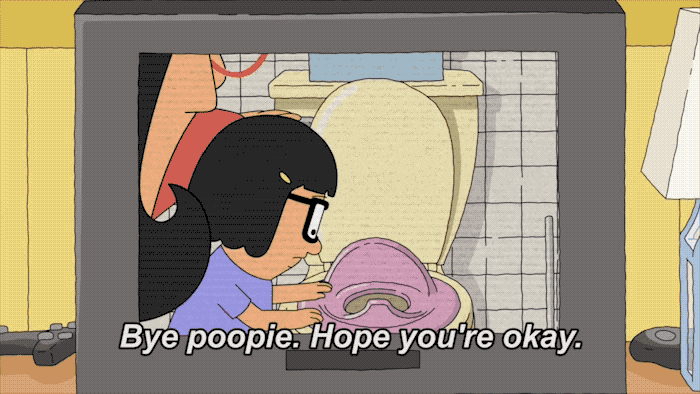 Bob's Burgers Thanksgiving Tina Belcher Bye Poopie GIF