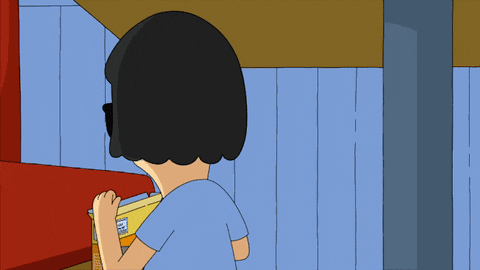 Bob's Burgers Thanksgiving Tina Belcher Eating Snack GIF