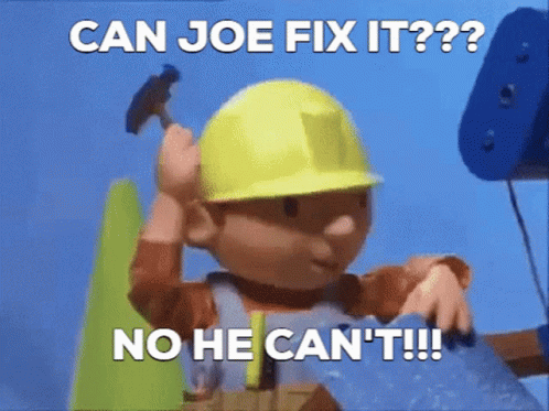 Bob the Builder Holding Hammer