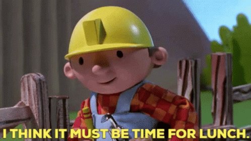 Bob the Builder Saying Time for Lunch