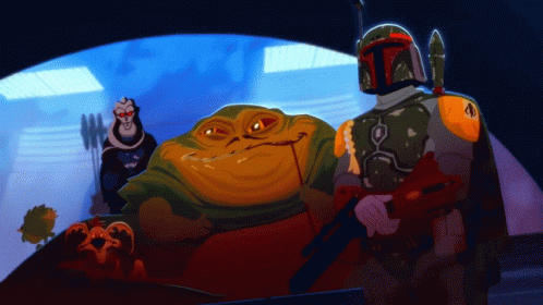 Boba Fett and Jabba the Hutt
