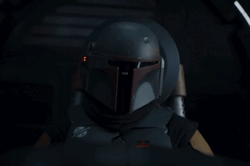 Boba Fett From Star Wars Saying Affirmative GIF