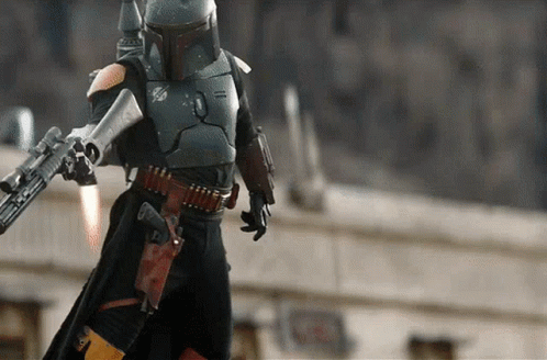 Boba Fett Holding Gun