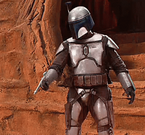 Boba Fett Holding Gun Saying I Don't Negotiate GIF