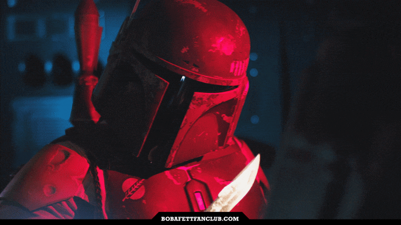 Boba Fett With Knife GIF