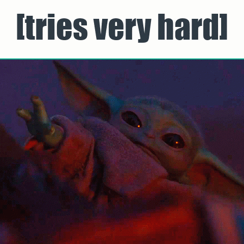 Boba Fett Yoda Trying Hard GIF