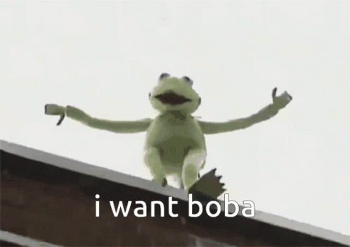 Boba Kermit Falling Off Building GIF