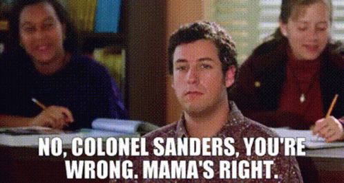 Bobby Boucher Arguing With Colonel Sanders GIF