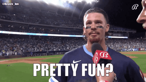 Bobby Witt Says Pretty Fun GIF