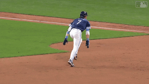 Bobby Witt Slipped On The Game GIF