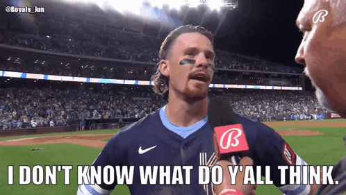 Bobby Witt Talking In An Interview GIF