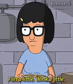 Tina Belcher Flirting A Little Bobs Burgers GIF