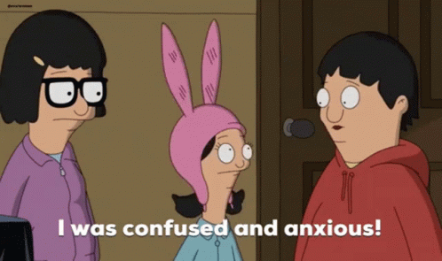 Louise Belcher Confused And Anxious Bobs Burgers GIF
