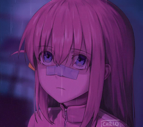 Bocchi The Rock Hitori Goto Raining GIF