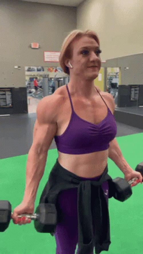 Body Builder Hammer Curls GIF