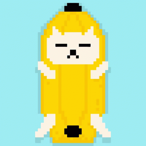 Body Shaking Banana Cat Meme GIF
