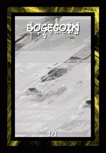 Bogecoin with Yellow Frame