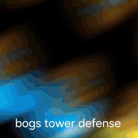 Bogs Tower Defense White Letters on Black