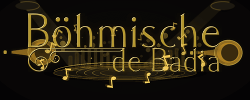 Bohmische De Badia Gold Sign on Black