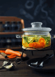 Boiling Broccoli Veggie Soup GIF