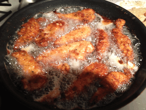 Boiling Oil Fried Chicken GIF