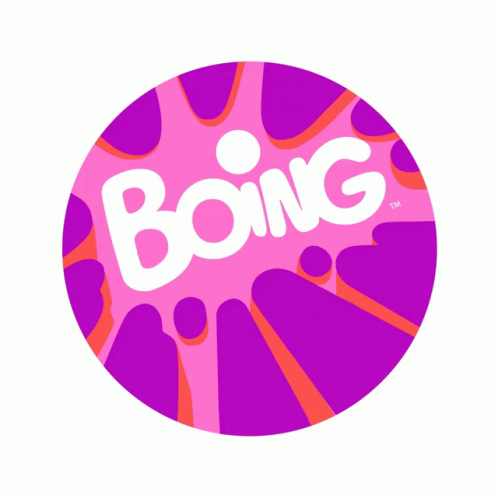 Boing Brand Purple Splash Background GIF