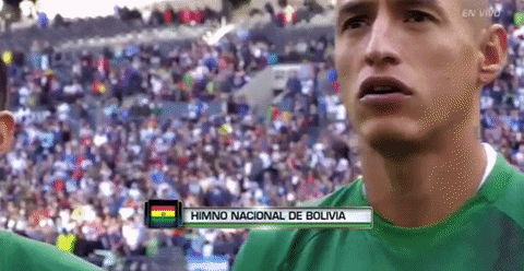 Bolivia Football Team Singing Anthem GIF