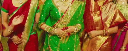 Bollywood Queen With Her Assistants GIF
