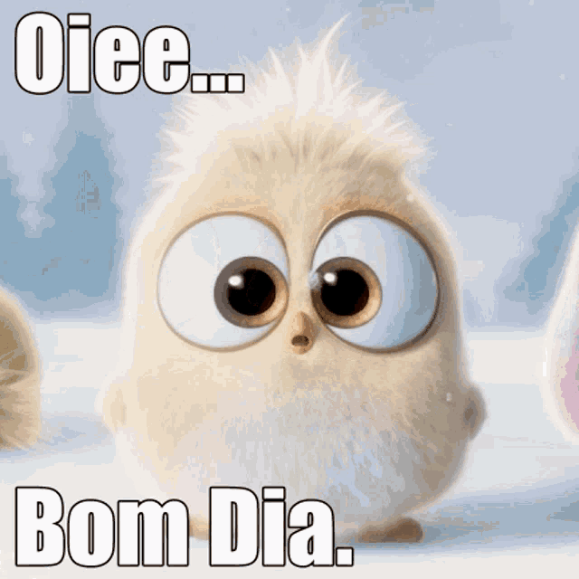 Bom Dia Hatchling Angry Birds GIF