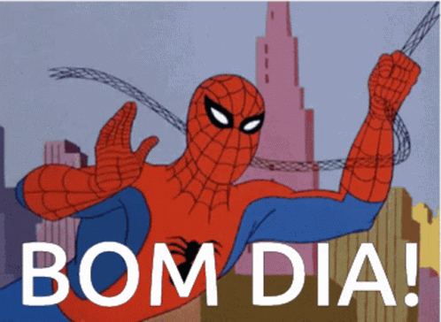 Bom Dia Spiderman Swing GIF