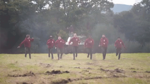 Bomb Explosion During Tactical Team Exercise GIF