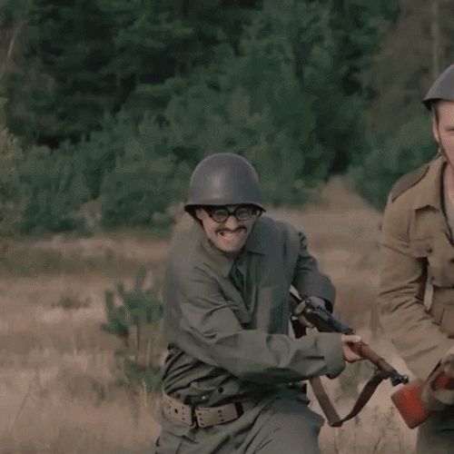 Bomb Explosion Encountered By The Soldiers GIF