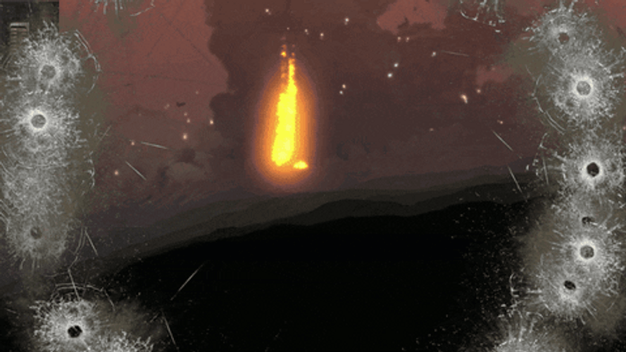 Bomb Explosion In The Desert GIF