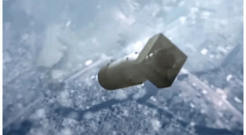 Bomb Flying Through Air GIF