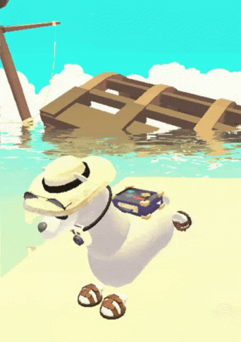 Bon Voyage Jumping Camel Animation GIF