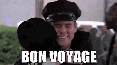 Bon Voyage Excited Jim Carrey GIF