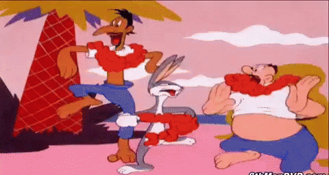 Bon Voyage Wackiki Wabbit Partying GIF