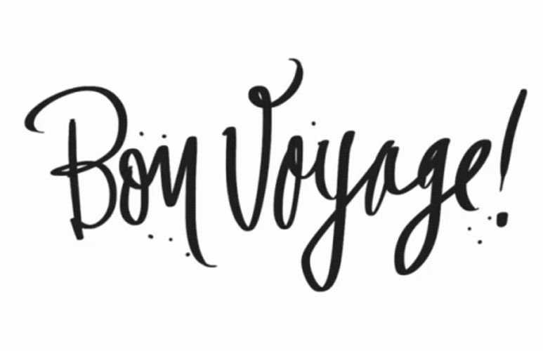 Bon Voyage Minimalist Mobile Art GIF