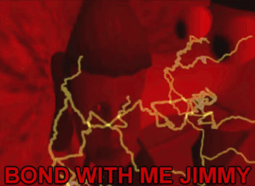 Bond With Me Jimmy Red Background GIF